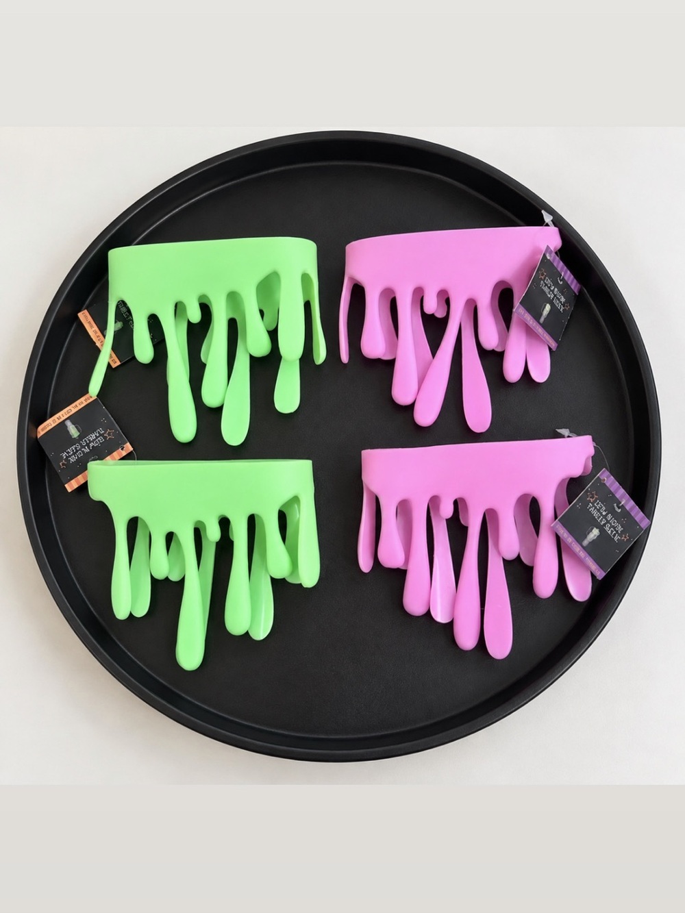 Target Bullseye Glow In The Dark Slime Tumbler Drip Sleeves Set of 4